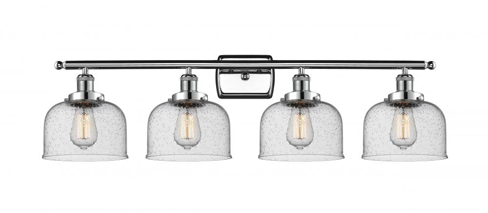 Bell - 4 Light - 38 inch - Polished Chrome - Bath Vanity Light