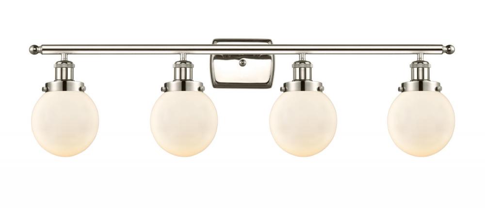 Beacon - 4 Light - 36 inch - Polished Nickel - Bath Vanity Light