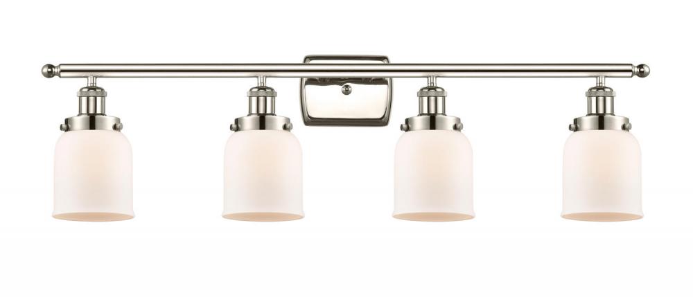 Bell - 4 Light - 36 inch - Polished Nickel - Bath Vanity Light