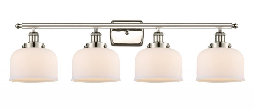 Bell - 4 Light - 38 inch - Polished Nickel - Bath Vanity Light