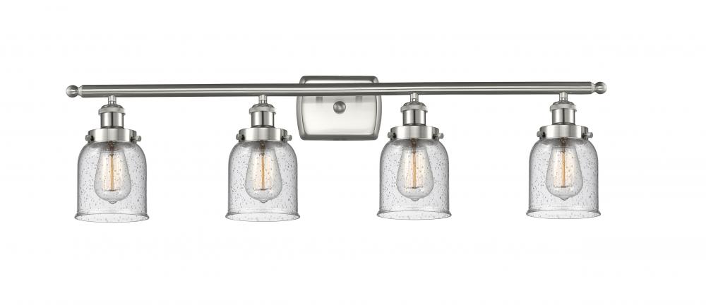 Bell - 4 Light - 36 inch - Brushed Satin Nickel - Bath Vanity Light