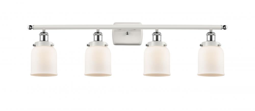 Bell - 4 Light - 36 inch - White Polished Chrome - Bath Vanity Light