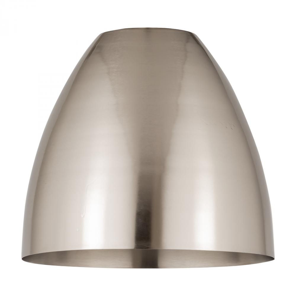 Metal Bristol Light 9 inch Brushed Satin Nickel Metal Shade