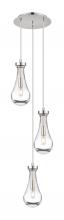 Innovations Lighting 113-451-1P-PN-G451-5CL - Owego - 3 Light - 13 inch - Polished Nickel - Multi Pendant