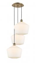 Innovations Lighting 113B-3P-AB-G651-12 - Cindyrella - 3 Light - 19 inch - Antique Brass - Cord Hung - Multi Pendant