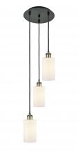 Innovations Lighting 113B-3P-BAB-G801 - Clymer - 3 Light - 10 inch - Black Antique Brass - Cord Hung - Multi Pendant