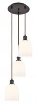 Innovations Lighting 113B-3P-OB-G558-6GWH - Bella - 3 Light - 12 inch - Oil Rubbed Bronze - Cord hung - Multi Pendant