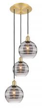 Innovations Lighting 113B-3P-SG-G556-8SM - Rochester - 3 Light - 15 inch - Satin Gold - Cord hung - Multi Pendant