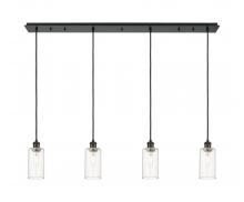 Innovations Lighting 124B-4P-BK-G434-7CL - Crown Point - 4 Light - 49 inch - Matte Black - Linear Pendant