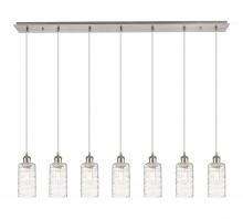 Innovations Lighting 127B-7P-SN-G434-7DE - Crown Point - 7 Light - 49 inch - Brushed Satin Nickel - Linear Pendant