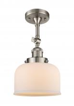 Innovations Lighting 201F-SN-G71 - Bell - 1 Light - 8 inch - Brushed Satin Nickel - Semi-Flush Mount