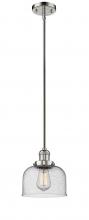 Innovations Lighting 201S-PN-G74 - Bell - 1 Light - 8 inch - Polished Nickel - Stem Hung - Mini Pendant