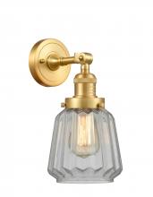 Innovations Lighting 203-SG-G142 - Chatham - 1 Light - 7 inch - Satin Gold - Sconce