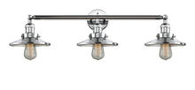 Innovations Lighting 205-PC-M7 - Railroad - 3 Light - 32 inch - Polished Chrome - Bath Vanity Light