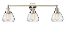 Innovations Lighting 205-PN-G172 - Fulton - 3 Light - 30 inch - Polished Nickel - Bath Vanity Light