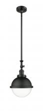 Innovations Lighting 206-BK-HFS-82-BK - Hampden - 1 Light - 9 inch - Matte Black - Stem Hung - Mini Pendant