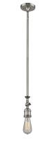 Innovations Lighting 206-SN - Bare Bulb - 1 Light - 3 inch - Brushed Satin Nickel - Stem Hung - Mini Pendant