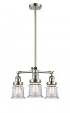 Innovations Lighting 207-PN-G182S - Canton - 3 Light - 18 inch - Polished Nickel - Stem Hung - Chandelier