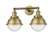 Innovations Lighting 208-BB-HFS-64-BB - Hampden - 2 Light - 18 inch - Brushed Brass - Bath Vanity Light