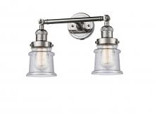 Innovations Lighting 208-PN-G184S - Canton - 2 Light - 17 inch - Polished Nickel - Bath Vanity Light