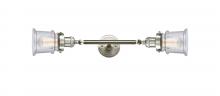 Innovations Lighting 208L-SN-G184S - Canton - 2 Light - 6 inch - Brushed Satin Nickel - Bath Vanity Light