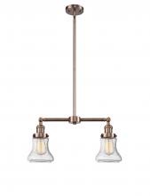 Innovations Lighting 209-AC-G194 - Bellmont - 2 Light - 21 inch - Antique Copper - Stem Hung - Island Light