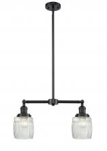 Innovations Lighting 209-OB-G302 - Colton - 2 Light - 22 inch - Oil Rubbed Bronze - Stem Hung - Island Light