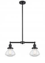 Innovations Lighting 209-OB-G322 - Olean - 2 Light - 22 inch - Oil Rubbed Bronze - Stem Hung - Island Light