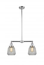 Innovations Lighting 209-PC-G142 - Chatham - 2 Light - 21 inch - Polished Chrome - Stem Hung - Island Light