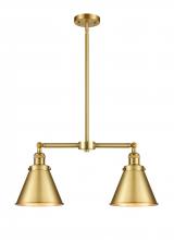 Innovations Lighting 209-SG-M13-SG - Appalachian - 2 Light - 23 inch - Satin Gold - Stem Hung - Island Light