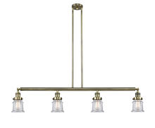 Innovations Lighting 214-AB-G182S - Canton - 4 Light - 51 inch - Antique Brass - Stem Hung - Island Light