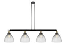 Innovations Lighting 214-BAB-G222 - Seneca Falls - 4 Light - 51 inch - Black Antique Brass - Stem Hung - Island Light