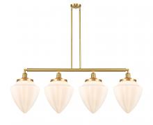 Innovations Lighting 214-SG-G661-12 - Bullet - 4 Light - 50 inch - Satin Gold - Stem Hung - Island Light