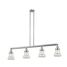 Innovations Lighting 214-SN-G192 - Bellmont - 4 Light - 51 inch - Brushed Satin Nickel - Stem Hung - Island Light