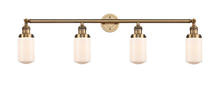 Innovations Lighting 215-BB-G311 - Dover - 4 Light - 43 inch - Brushed Brass - Bath Vanity Light