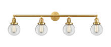 Innovations Lighting 215-SG-G202-6 - Beacon - 4 Light - 42 inch - Satin Gold - Bath Vanity Light