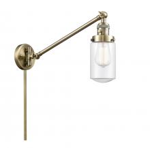 Innovations Lighting 237-AB-G312 - Dover - 1 Light - 5 inch - Antique Brass - Swing Arm