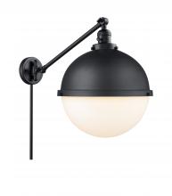 Innovations Lighting 237-BK-HFS-121-BK - Hampden - 1 Light - 13 inch - Matte Black - Swing Arm