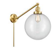 Innovations Lighting 237-SG-G202-12 - Beacon - 1 Light - 12 inch - Satin Gold - Swing Arm