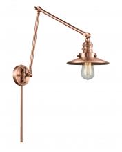 Innovations Lighting 238-AC-M3 - Railroad - 1 Light - 8 inch - Antique Copper - Swing Arm