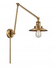 Innovations Lighting 238-BB-M4 - Railroad - 1 Light - 8 inch - Brushed Brass - Swing Arm