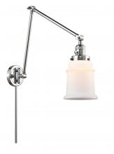 Innovations Lighting 238-PC-G181 - Canton - 1 Light - 6 inch - Polished Chrome - Swing Arm