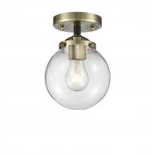 Innovations Lighting 284-1C-BAB-G202-6 - Beacon - 1 Light - 6 inch - Black Antique Brass - Semi-Flush Mount