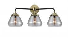 Innovations Lighting 284-3W-BAB-G173-LED - Fulton - 3 Light - 25 inch - Black Antique Brass - Bath Vanity Light