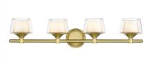 Innovations Lighting 311-4W-SG-CLW - Laguna - 4 Light - 33 inch - Satin Gold - Bath Vanity Light