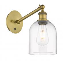 Innovations Lighting 317-1W-BB-G558-6CL - Bella - 1 Light - 6 inch - Brushed Brass - Sconce