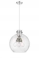 Innovations Lighting 410-3PL-PN-G410-18SDY - Newton Sphere - 3 Light - 18 inch - Polished Nickel - Cord hung - Pendant