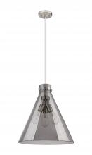 Innovations Lighting 410-3PL-SN-G411-18SM - Newton Cone - 3 Light - 18 inch - Satin Nickel - Cord hung - Pendant