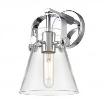 Innovations Lighting 423-1W-PC-G411-6CL - Pilaster II Cone - 1 Light - 7 inch - Polished Chrome - Sconce