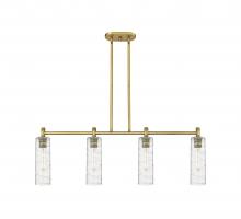 Innovations Lighting 434-4I-BB-G434-12DE - Crown Point - 4 Light - 44 inch - Brushed Brass - Island Light